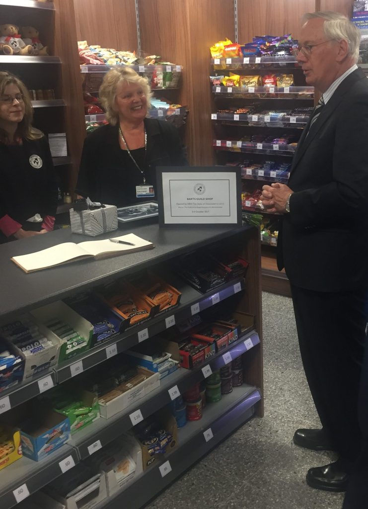 HRH The Duke of Gloucester in the Guild Shop